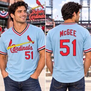 Vintage MLB St. Louis Cardinals Jersey Willie McGee #51 Jersey Men's XL  Promo